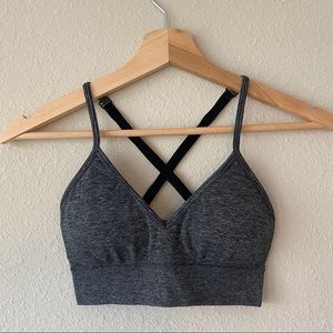 !SALE!  Gray and Black Sports Bra